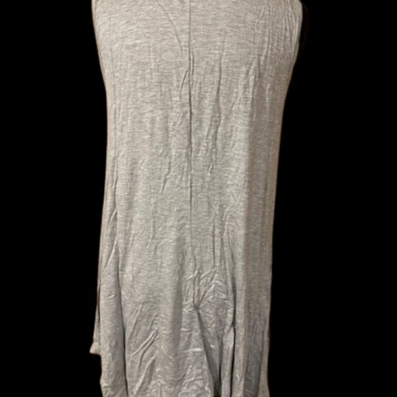 Multi Colored Round Neck Sleeveless Tunic With Side Pockets - Picture 6 of 10